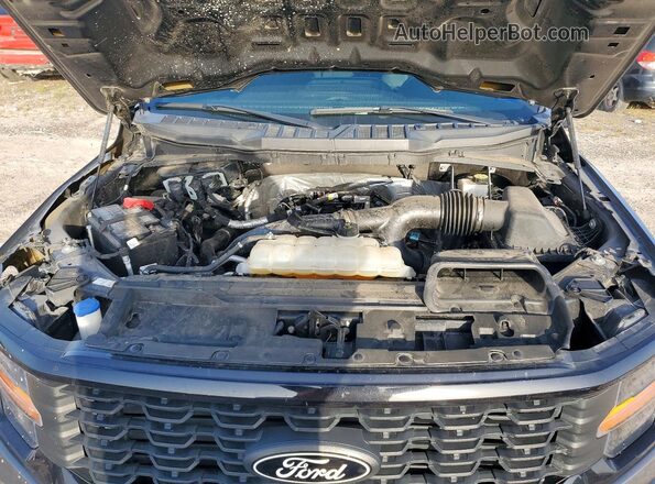 1FTEW2KP0RKF17620 2024 FORD F150 Gray ძრავის განყოფილების ხედი
