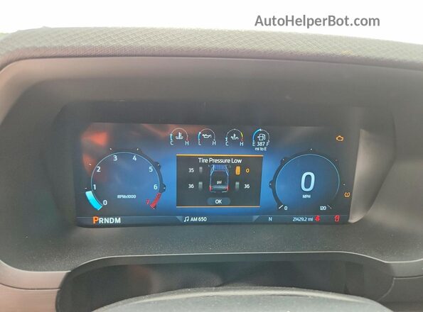 1FTEW2KP1SKE23512 2025 FORD F150 Silver Вид щитка приладів