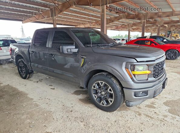 1FTEW2KP2RKE97936 2024 FORD F150 Gray Delantero derecho
