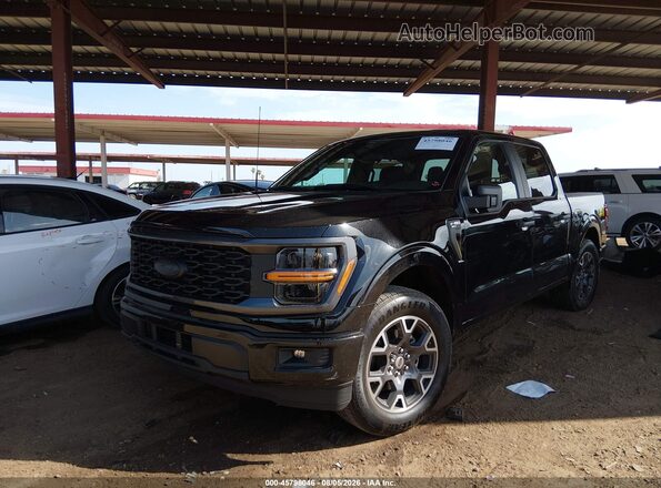 1FTEW2KP4SKD02831 2025 FORD F150 Черный Передняя левая четверть
