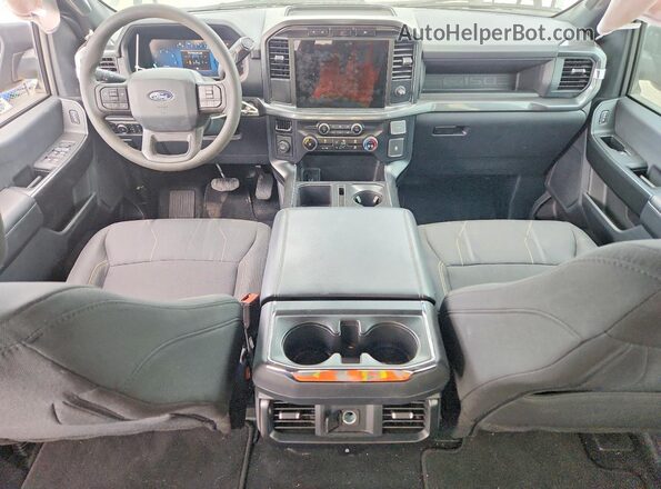 1FTEW2KP5RKE38346 2024 FORD F150 Gray Vista del salpicadero