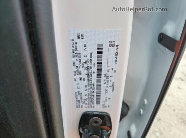 1FTEW2KP7SKE25071 2025 FORD F150 White Widok komory silnika