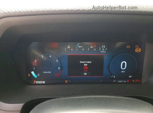 1FTEW2KP8SKD22869 2025 FORD F150 Gray ხელსაწყოთა პანელის ხედი