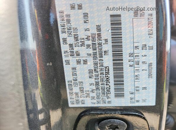 1FTEW2LP3RKF58225 2024 FORD F150 Charcoal Вид підкапотного простору