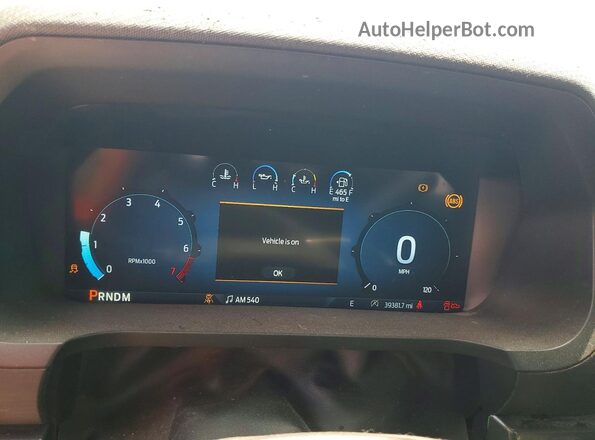 1FTEW2LP4RKF47332 2024 FORD F150 White Instrument cluster view