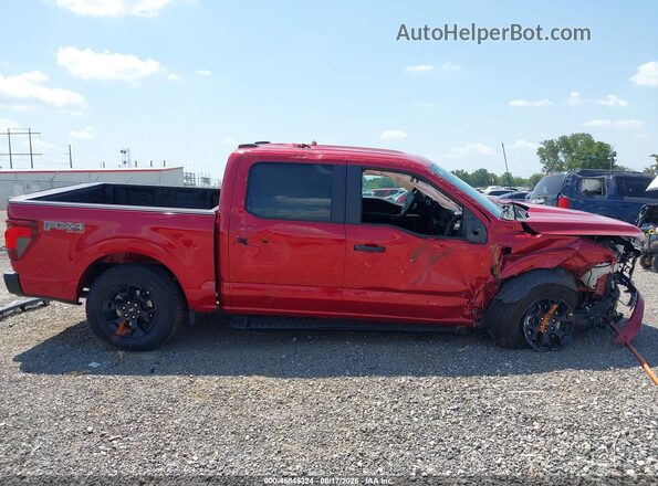 1FTEW2LP4SKF28687 2025 FORD F150 Red Vista interior de 360 grados