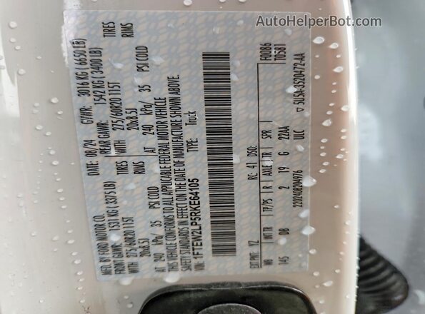 1FTEW2LP5RKE64105 2024 FORD F150 White Widok komory silnika
