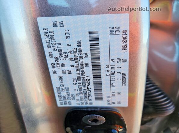1FTEW2LP5TFA55912 2026 FORD F150 Серебряный Вид подкапотного пространства