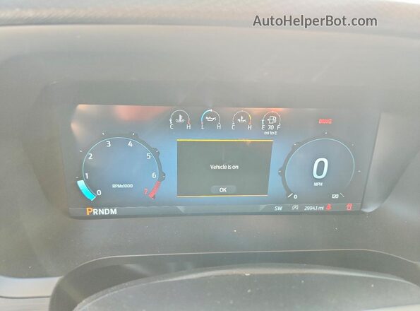 1FTEW2LP6TFA14107 2026 FORD F150 Blue Вид щитка приладів