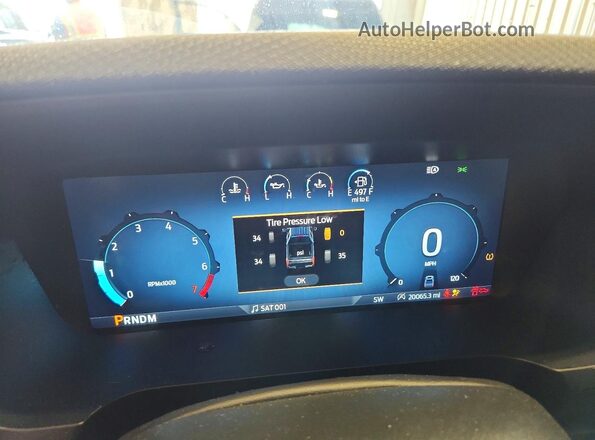 1FTEW2LP8RKE64602 2024 FORD F150 White Instrument cluster view