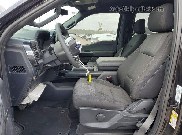 1FTEW2LP8SKE85911 2025 FORD F150 Черный Вид салона спереди