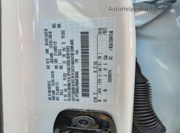 1FTEW2LP9SKF38566 2025 FORD F150 Белый Вид подкапотного пространства