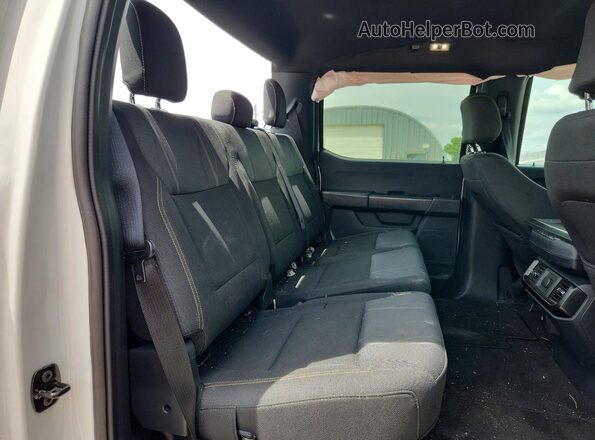 1FTEW2LPXSKD84076 2025 FORD F150 White Rear seats view