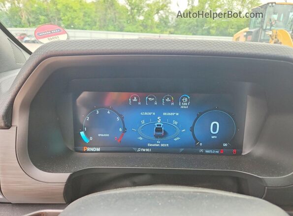 1FTEW2LPXSKF42271 2025 FORD F150 Gray Вид щитка приладів