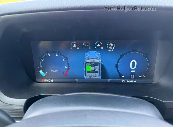 1FTEW2LPXSKF60608 2025 FORD F150 Белый Вид щитка приборов