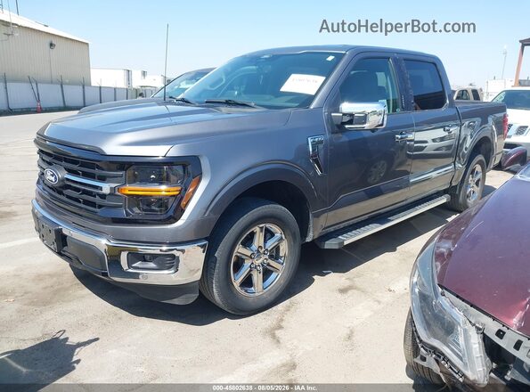 1FTEW3KP3RFA57156 2024 FORD F150 Gray Przód lewy