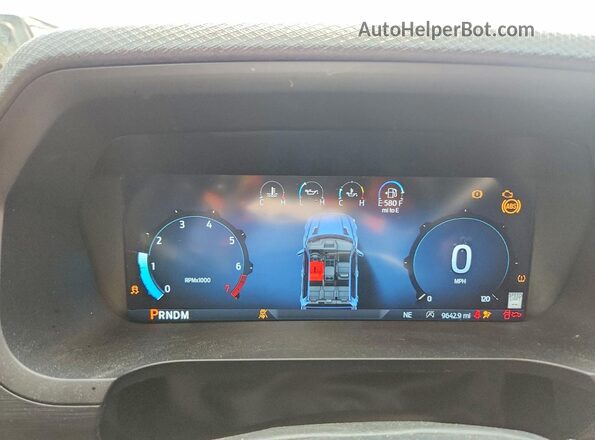 1FTEW3LP0RFA84474 2024 FORD F150 Charcoal Вид щитка приладів