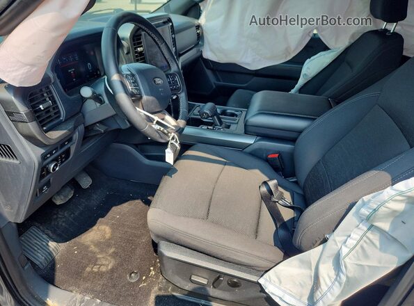 1FTEW3LP0RKD83129 2024 FORD F150 Gray Widok wnętrza z przodu