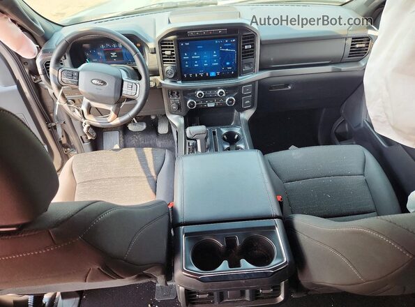 1FTEW3LP0RKD83129 2024 FORD F150 Gray Widok deski rozdzielczej