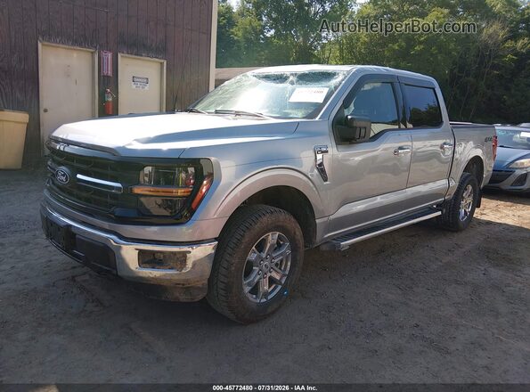 1FTEW3LP0SKF19670 2025 FORD F150 Silver Առջևի ձախ երեք քառորդ տեսարան