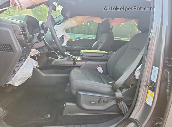 1FTEW3LP1RKE99634 2024 FORD F150 Gray Вид салону спереду