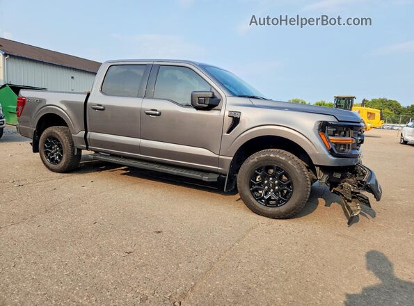1FTEW3LP1RKE99634 2024 FORD F150 Gray Передня права чверть