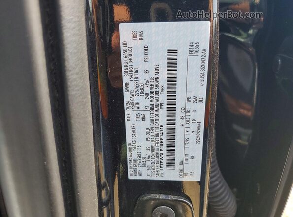 1FTEW3LP1RKF14116 2024 FORD F150 Black Вид підкапотного простору