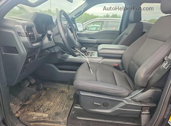 1FTEW3LP2SKE96554 2025 FORD F150 Black Вид салону спереду