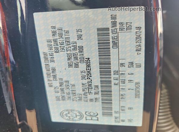 1FTEW3LP2SKE96554 2025 FORD F150 Black Вид підкапотного простору