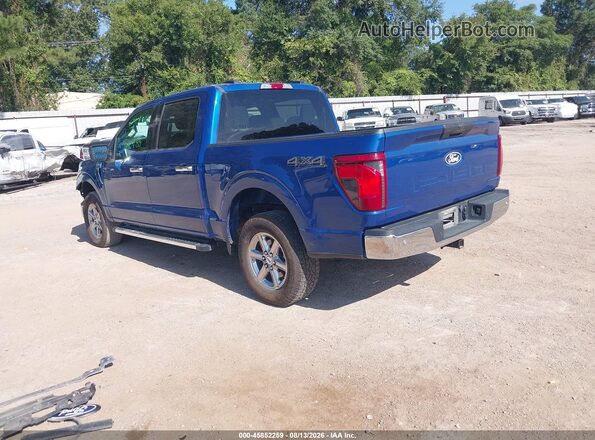 1FTEW3LP7SKE13667 2025 FORD F150 Blue Trasero izquierdo