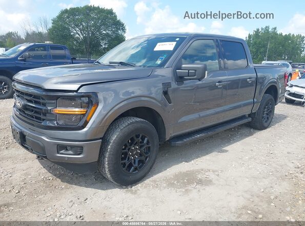 1FTEW3LP9RKE20209 2024 FORD F150 Gray Առջևի ձախ երեք քառորդ տեսարան