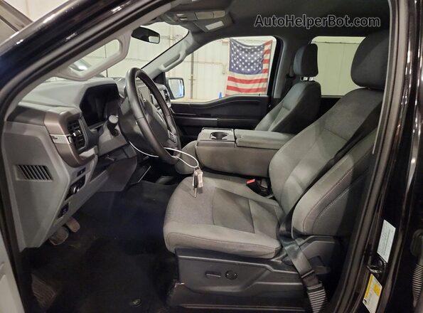 1FTEW3LPXSKE28938 2025 FORD F150 Black Вид салону спереду