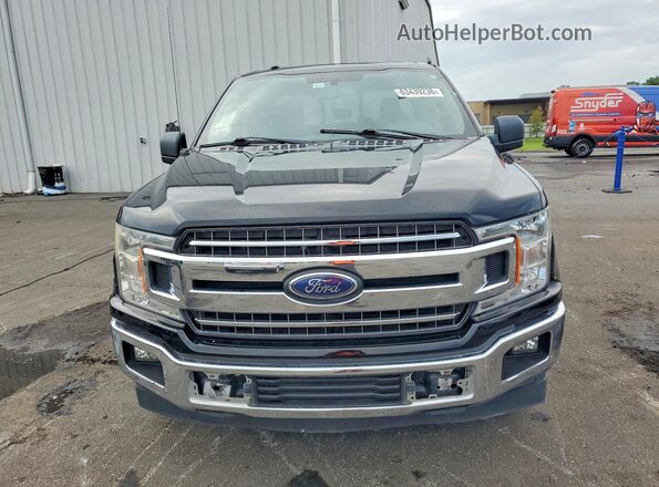 1FTEX1C50JFB02461 2018 FORD F150 Black წინა ხედი