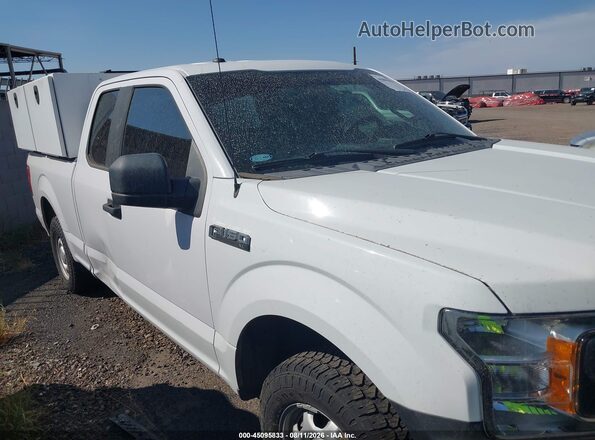 1FTEX1C50JKF16105 2018 FORD F150 White Instrument cluster view