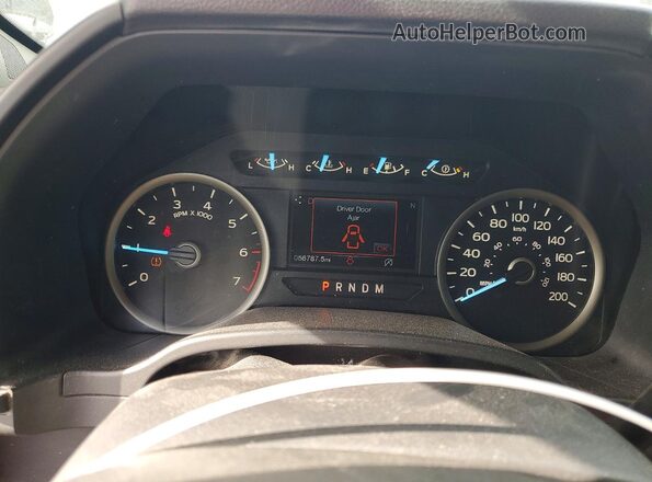 1FTEX1C51JKE61258 2018 FORD F150 Белый Вид щитка приборов