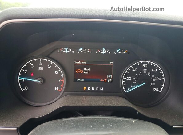 1FTEX1C51NKF25885 2022 FORD F150 White Вид щитка приладів