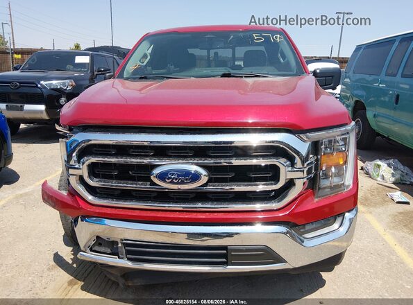 1FTEX1C53NFA50538 2022 FORD F150 Red Widok zestawu wskaźników