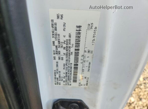 1FTEX1C56JKC68118 2018 FORD F150 White ძრავის განყოფილების ხედი