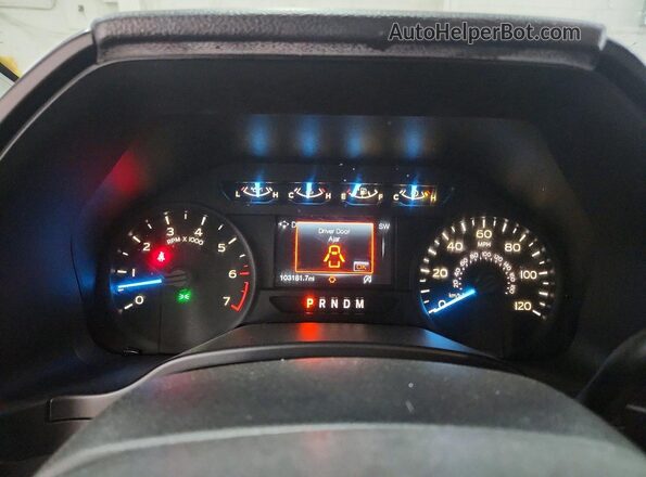 1FTEX1C56JKF06002 2018 FORD F150 Белый Вид щитка приборов