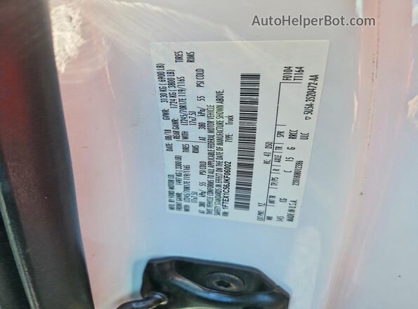 1FTEX1C56JKF06002 2018 FORD F150 Белый Вид подкапотного пространства