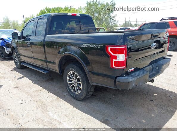 1FTEX1C57JKC69195 2018 FORD F150 Black Tył lewy