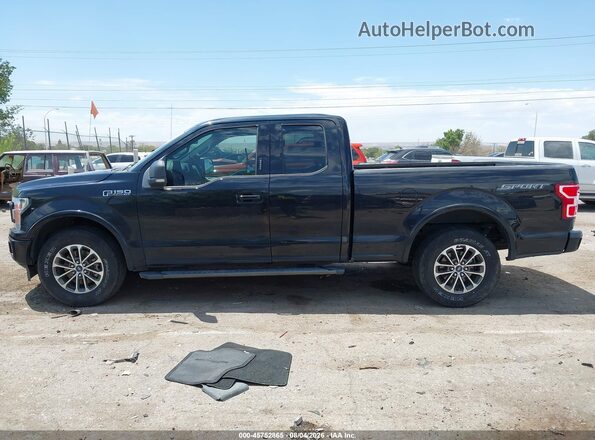 1FTEX1C57JKC69195 2018 FORD F150 Black Widok wnętrza 360 stopni