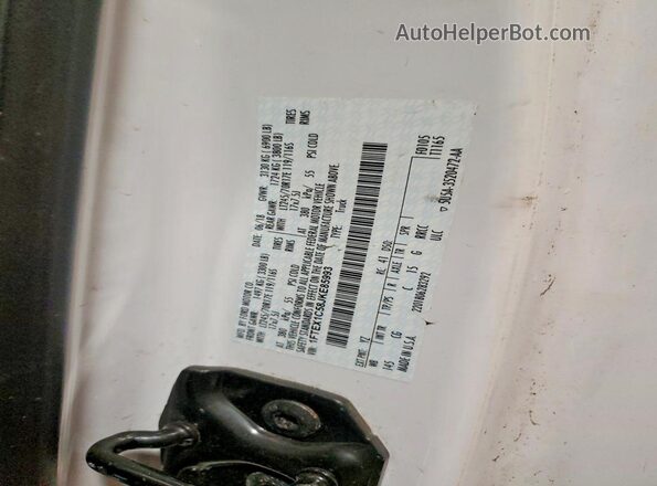 1FTEX1C58JKE85993 2018 FORD F150 Белый Вид подкапотного пространства