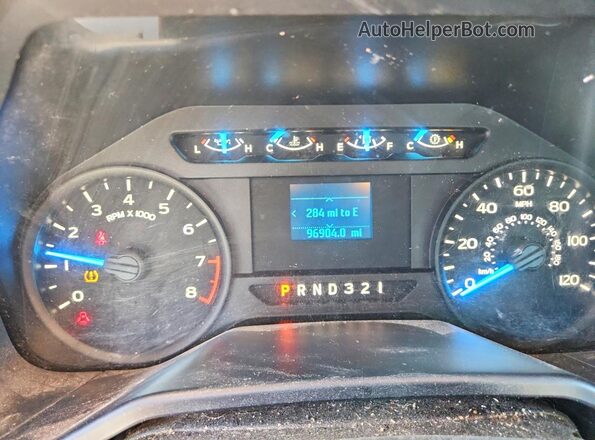 1FTEX1C80GFA76687 2016 FORD F150 White Vista del cuadro de instrumentos