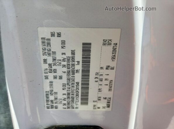 1FTEX1C80GFD01545 2016 FORD F150 White Vista del compartimento del motor