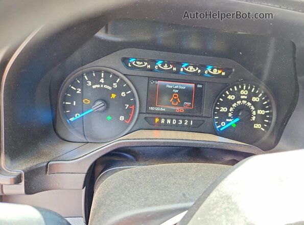 1FTEX1C80GKD97619 2016 FORD F150 White Սարքավորումների վահանակի տեսք