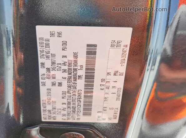 1FTEX1C81GFB36573 2016 FORD F150 Gray VIN կոդի պիտակի տեսք