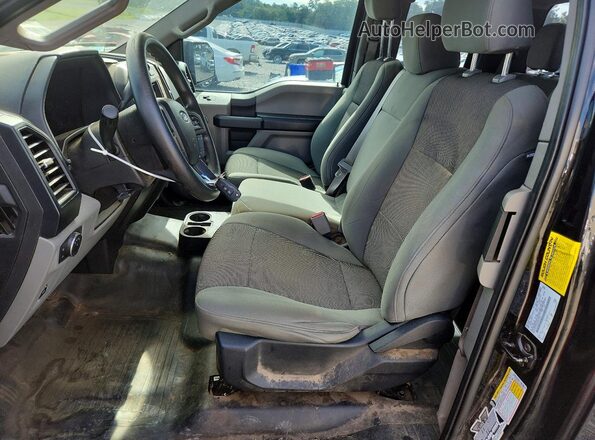 1FTEX1C82GFA61186 2016 FORD F150 Черный Вид салона спереди