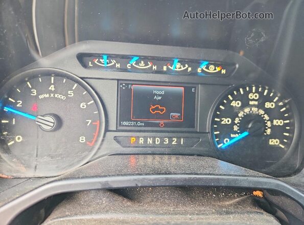 1FTEX1C84GKE84634 2016 FORD F150 White Вид щитка приладів
