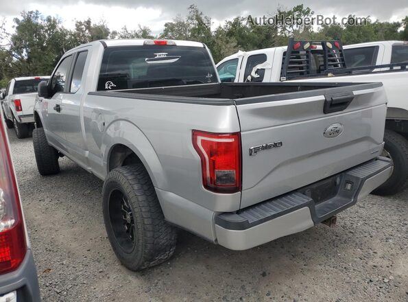 1FTEX1C87GFB20989 2016 FORD F150 Silver Trasero izquierdo